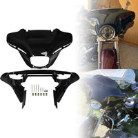 Front Fairing with Mounting Hardware Compatible Motorcycle Fairing Shell Aerodynamic for Custom Builds