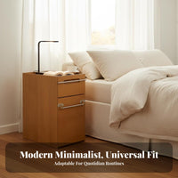Multi-Functional Cylindrical Storage Cabinet Modern Design Nightstand Space-Saving Side Table sturdy Construction for Apartment Dwellers, Homeowners, Students, Bedroom, Living Room, Small Spaces, Office