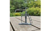 HO-Scale Water Crane Industrial Water Column with Ladder Miniature Railroad Model with Platform Accurate for Hobbyists, Collectors, Dioramas