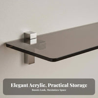 Clear Acrylic Floating Shelf multipurpose Use Clear Acrylic Rack Multi-Functional