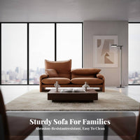 Italian Design Three-Seater with adjustable rearrests designer-inspired Sofa Vintage Inspired Couch Adjustable rearrest for Homeowners, Families, Lounge Area, Home Office
