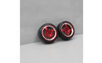 4 Pieces RC Car Slide Wheel Low Profile RC Wheel with Metal Hub Compatible for Hobbyists