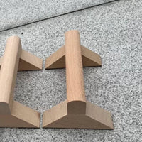 Wooden Press-up Stands Stable Press-up Stands with Triangular Base Ergonomic Parallettes for Beginners, Home Gym