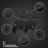 2 Pieces Sun Visor Repair Clips Aluminum Sun Visor Bracket Repair Kit Hardware Metal Black for Car Owners, Interior Maintenance