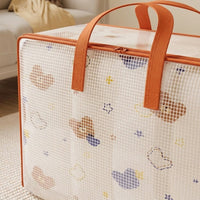 Heavy Duty Moving Bags, Extra Thick Transparent Storage Bags, Under Bed Storage for Clothing and Bedding, 35-60L