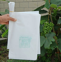 White All-Wood Pulp Grape Protection Bags - Sunscreen, Waterproof, Insect and Bird Proof Paper Bags for Grapes