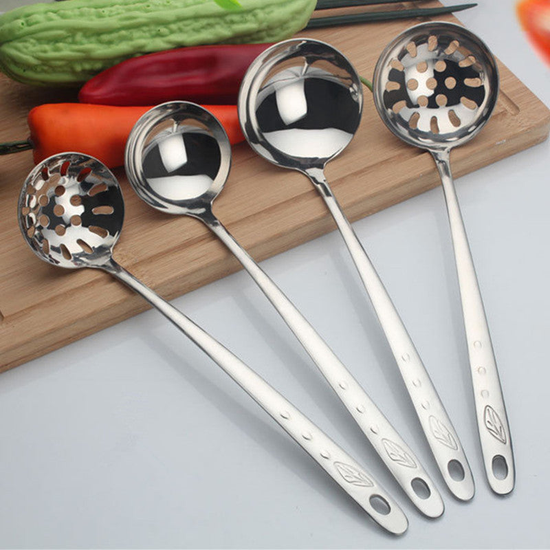 Stainless Steel Hot Pot Ladle and Skimmer Set for Home and Hotel Kitchens