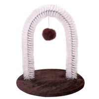 Cat Arch Self-Groomer and Scratcher Toy with Thick Bristles