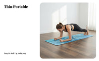 Lightweight Suede Exercise Mat Towel Sweat Absorbent Suede Exercise Mat Ultra Grippy for Travelers, Pilates Practiti Single Rs, Travel, Home