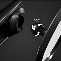 Adjustable Bike Mirror with Bar End Mount Round Bar End Mirror Rotatable Easy to Install for Commuting, Road Bikes