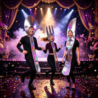 Utensil Costume Shiny Silverware Costume Oversized Apparel for Halloween, Stage Performance