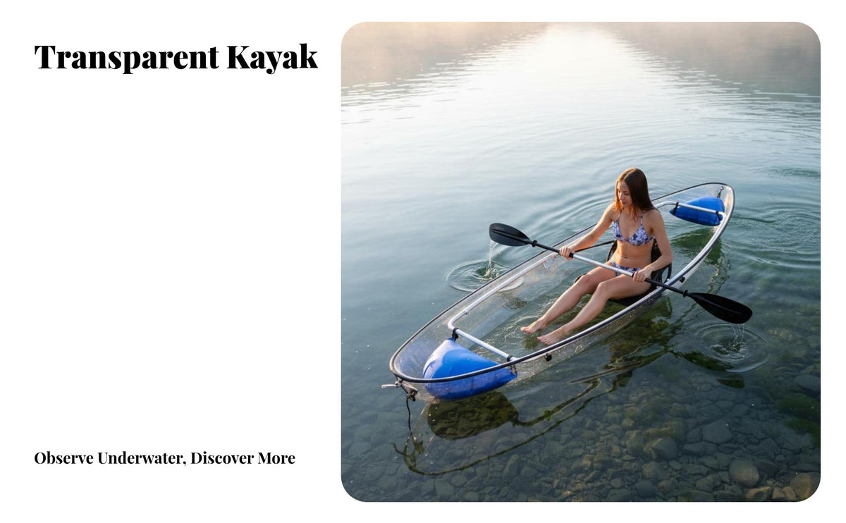 Sit-on-Top Fishing Kayak Unibody Construction Single-Person Kayak Sturdy Paddling Boat for Anglers, Aquatic Activities Aficionados, Lakes, Waterways