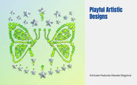 Acrylic Crystal Spine Skin Decoration Sticker, Fluorescent Art, Party, Carnival, Event, Sexy Makeup Accent