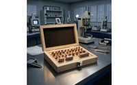 32 Pieces Calibration Precision Gauge Block Set Steel Gauge Block Set Accurate Tooling Long-Lasting for Metrologists, Tool Rooms