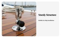 Adjustable Boat Antenna Base 316 Stainless Steel Rotating Bracket Adjustable Antenna Base Rust-Resistant