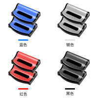 2-Pack Car Seat Belt Adjuster Clips Safety Belt Buckle Stopper Limiters