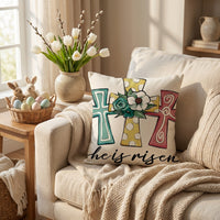 Easter Bunny Pillowcase Decorative Carrot Print Cushion Cover Festive Holiday Throw Pillow Cover for Home Stylists, Homeowners, Sofa, Bedroom, Chair