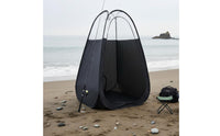 Instant-Setup Privacy Tent Translucent Upper up Shower Tent Black Body Freestanding Changing Enclosure