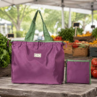 Reusable Grocery Long Bag Shoulder Handles Foldable Tote Bag Capacity Saving