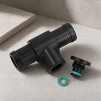 Leak-Resistant Heater Hose Connector with Seal Upgraded Coolant Bleeder Port Sturdy Coolant Bleeder with Plug Sturdy for Engine Bay