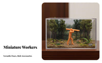 1:87 Scale Model People Detailed HO Scale Worker Figure Tiny Construction Worker Figures High Accuracy Tiny People Model