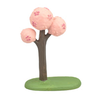 Japanese Style Cherry Blossom Tree Dollhouse Miniature Landscape Decor Resin Ornament