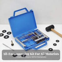 Tire Repair Strip Tool Set Portable Tubeless Tire Repair Stripging Tool Universal Fit Puncture Repair Kit for DIY Mechanics, Extended-Trip Trip