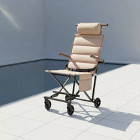 Camping Recliner Heavy Duty Portable Recliner Adjustable Recline Outdoor Furniture for Travel