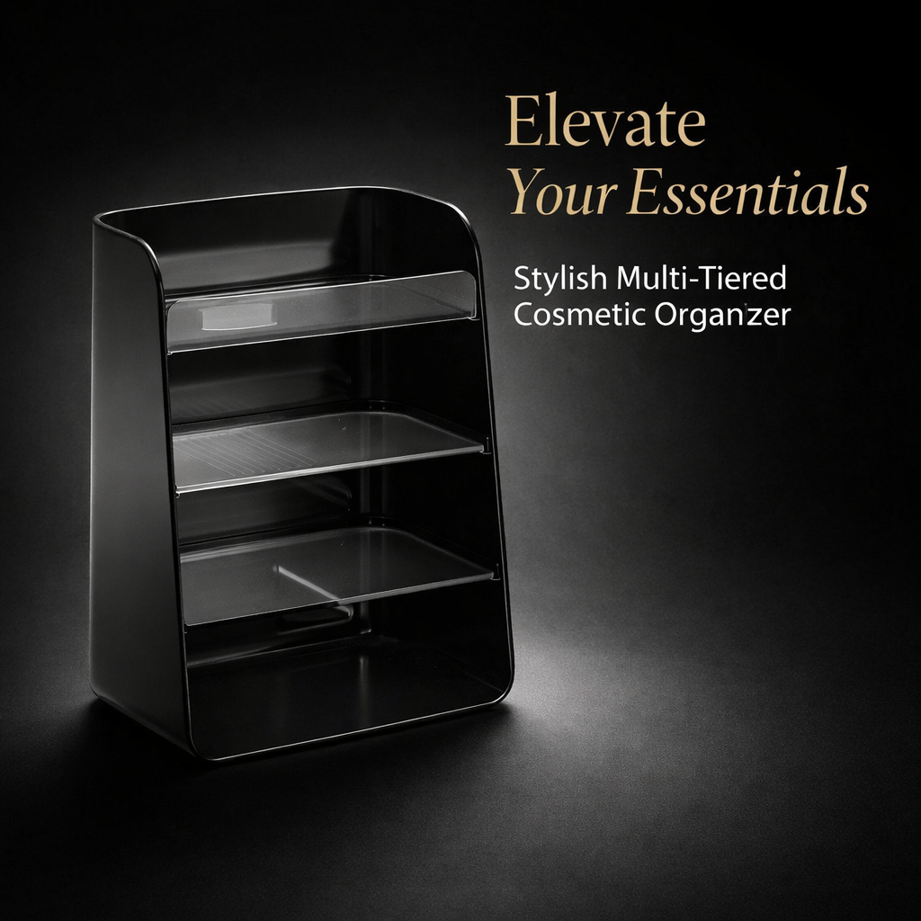 Acrylic Makeup Organizer Multi-Layer Drawer Storage Box, Stackable Desktop for Vanity Table, Clear Cosmetic for Bathroom