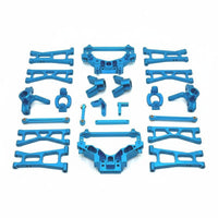 1/14 Scale RC Car Upgrade Kit Easy to Install Remote Control Car Modification Parts Anodized Coated Metal Shock Absorption System Arm Set