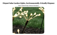2 Pieces Solar Lights Waterproof Solar Light Dusk to Dawn LED Feathery Bloom Lights for Homeowners, Women, Yard, Patio, Flower Bed