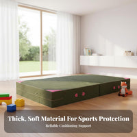 Gymnastics Mat Cushioned Surface High Jump Landing Landing Area Anti-Tear Vinyl Thick Crash Pad for Gymnasts, Fighting Artists, Gymnasium, School