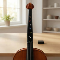 4/4 Violin Fingerboard Wooden Ebony Fingerboard with Nut Smooth Sturdy for Luthiers, Luthier Work, Instrument Restoration