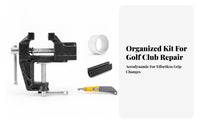 Double-Sided Adhesive Tape Home DIY Golf Club Regrip Tool Set Easy to Use Golf Grip Replacement Kit Sports Gear Allcomplete Set