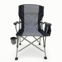 Foldable High Back Camping Chair Portable Camping Chair with Cup Holder Comfortable Compact for Campers, Anglers, Fishing, Park