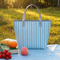 Lunch Box and Tote Bag Set of 2 for School Picnic, Insulated Bag with Aluminum Foil Lining, Large Capacity Cool Bag, Waterproof Picnic Bag Men