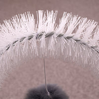 Cat Arch Self-Groomer and Scratcher Toy with Thick Bristles