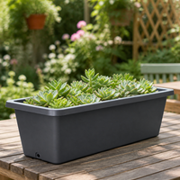 Deep Planter 55cm Rectangular 25L for Home Gardening, Flower Pots, Balcony Vegetable & Flower Cultivation
