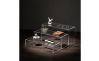 Clear Stepped Display Riser Transparent U-Shaped Display Riser Elegant Cupcake Stand Easy to Clean for Bakers, Vanity