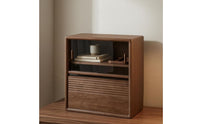 floor Storage Cabinet Double-Layer Bookshelf Thick Board Home Furniture for Living Room