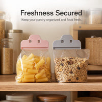 Food Bag Sealing Clips for Snacks and Kitchen Storage, Large Plastic Moisture-Proof Sealers