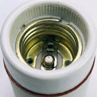 Copper E27 Lamp Holder for Heat Lamp, High Temperature Ceramic Porcelain Bulb Holder, Single Pack Reptile Lamp, 250V E27 Lamp Heat Lamp Holder