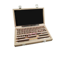 Accurate Gauge Block Set with Wooden Case Workshop-Grade Precision Gauge Block Set Rectangular Tooling Corrosion-Resistant for Inspection Rooms