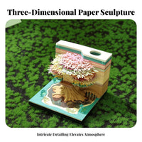 Creative Gift 3D Treehouse Memo Pad Artistic Design Treehouse Notepad Multi-Function for Students, Children, Gifting, Study Room, Bedroom