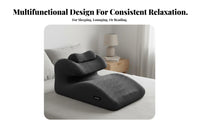 Pressure Relief Prone Sleeping Pillow Skin-Friendly Textile Face Down Bed Pillow Breathable Cover for Bedroom