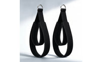 Woven Pilates Strap with D-Rings Heavy-Duty Double Loop D-Fastener Strap Non-Slip Portable for Stretch Studio
