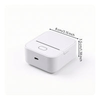 Compact Thermal Label Printer Rechargeable Label Printer with Bluetooth Wireless Sticker Maker Pocket-Sized for Teachers, Study, Office
