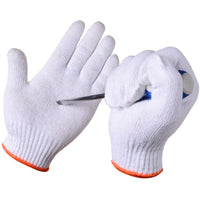 Cotton Yarn Work Gloves for Construction, Gardening, and Industrial Use - Thickened and Wear-Resistant