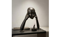 Abstract Figure Sculpture Tabletop Abstract Metal Sculpture Decorative Modern Spiral Statue