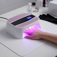 LED Nail Lamp Fast Curing Gel Nail Lamp with Smart Sensor Dryer Dual Wavelength Touch Control for Manicurists, Home DIY